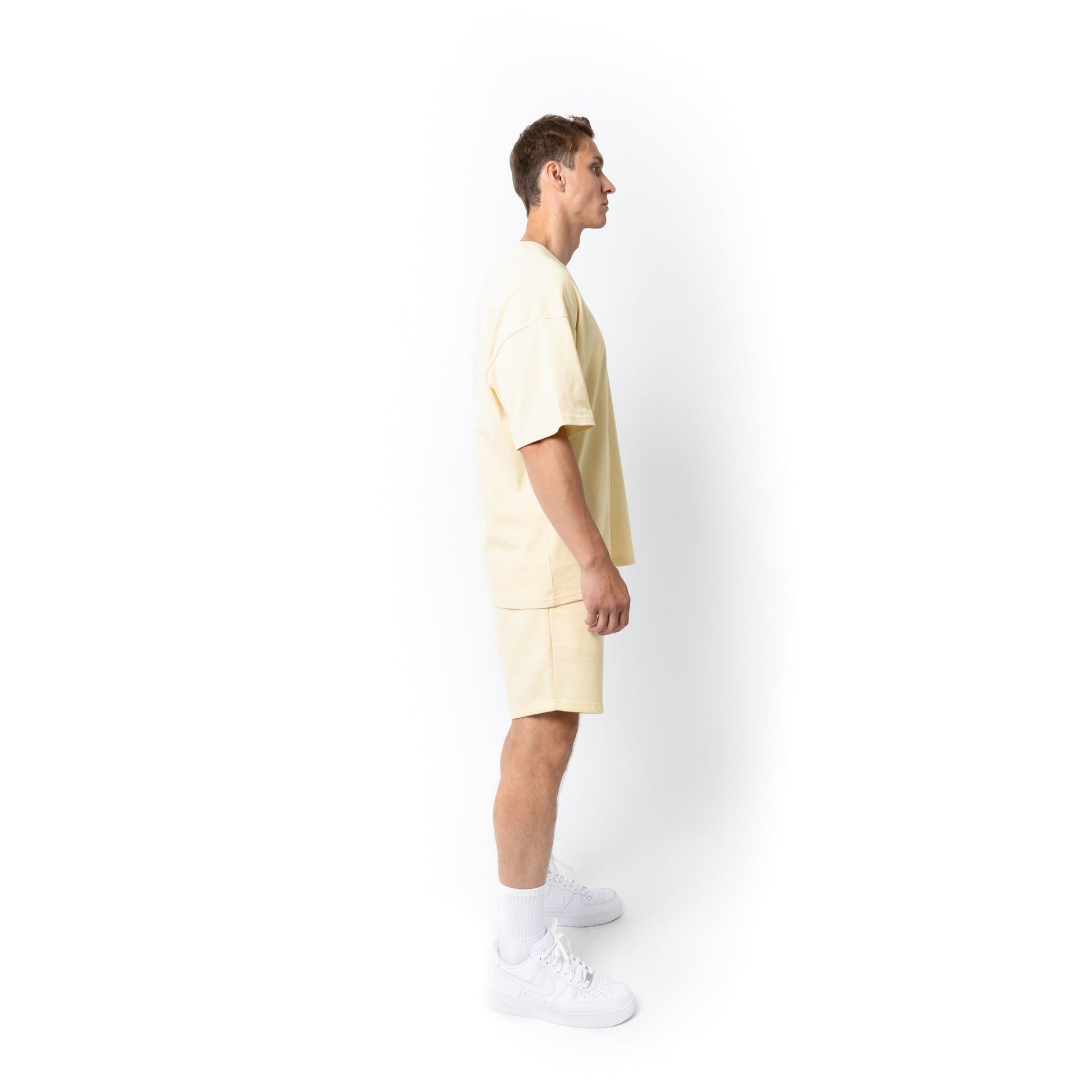 HERO-300 Unisex Super Heavy Oversized Tee - Ivory - Crewnecks
