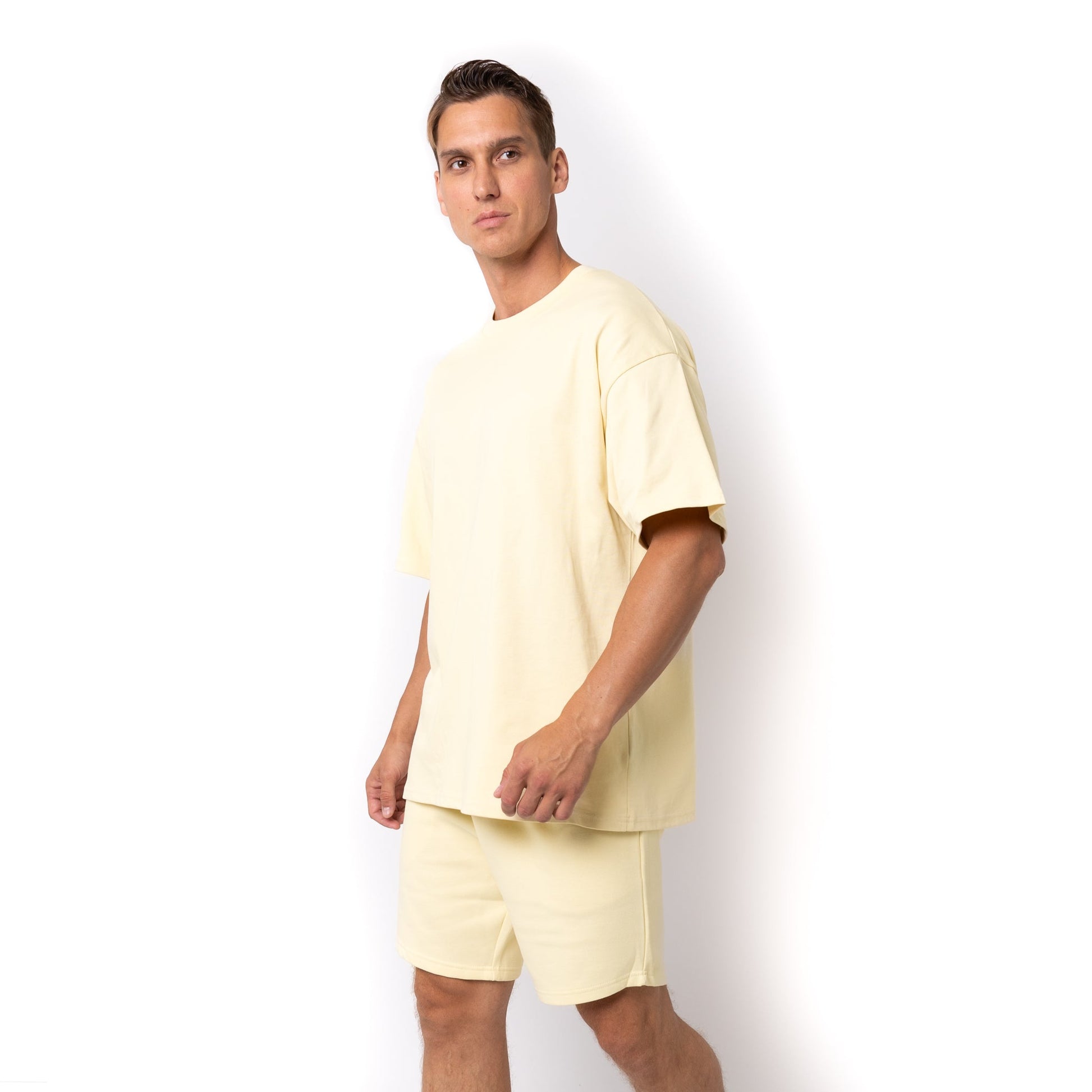 HERO-300 Unisex Super Heavy Oversized Tee - Ivory - Crewnecks