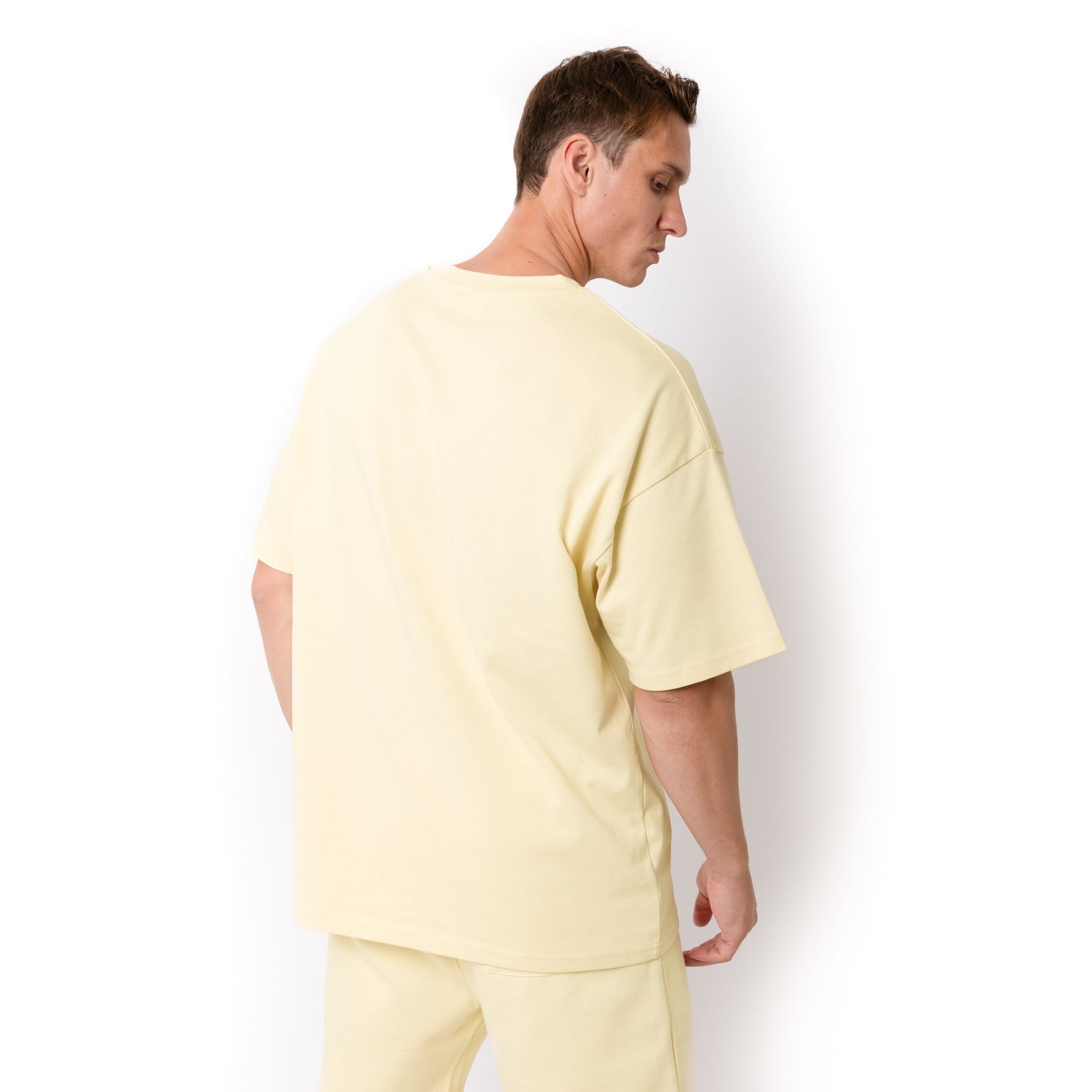 HERO-300 Unisex Super Heavy Oversized Tee - Ivory - Crewnecks