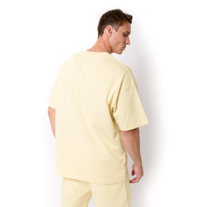 HERO-300 Unisex Super Heavy Oversized Tee - Ivory - Crewnecks