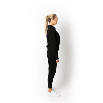 HERO-4020 Unisex Quarter Zip Sweatshirt - Black - Quarter-Zip