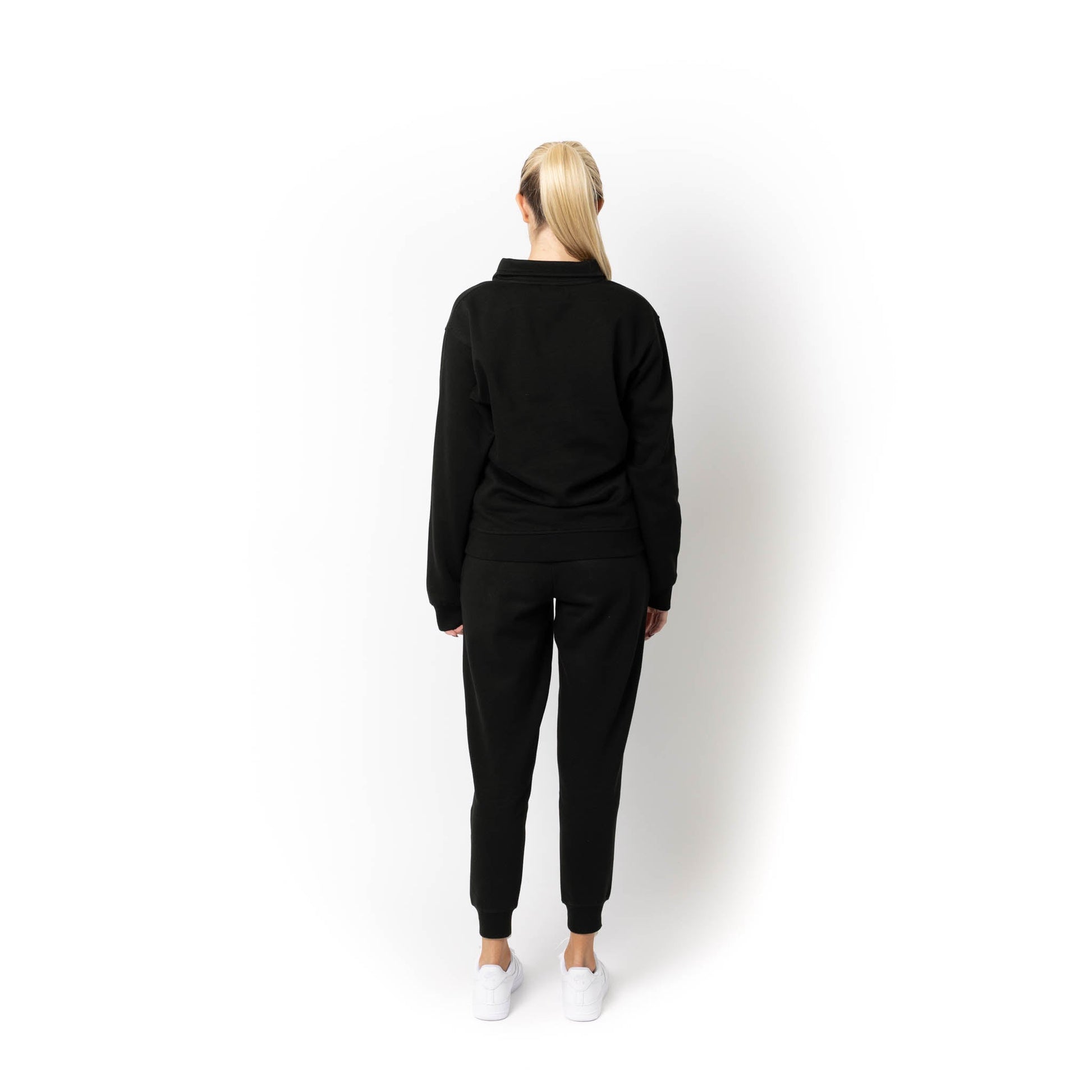 HERO-4020 Unisex Quarter Zip Sweatshirt - Black - Quarter-Zip