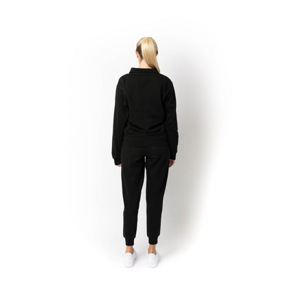 HERO-4020 Unisex Quarter Zip Sweatshirt - Black - Quarter-Zip