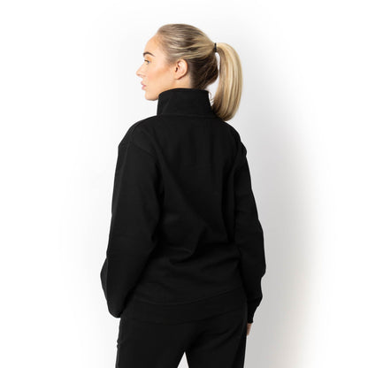 HERO-4020 Unisex Quarter Zip Sweatshirt - Black - Quarter-Zip