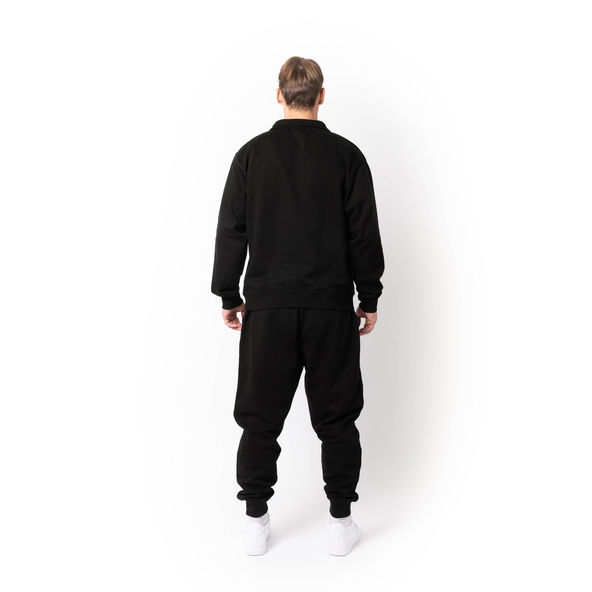 HERO-4020 Unisex Quarter Zip Sweatshirt - Black - Quarter-Zip