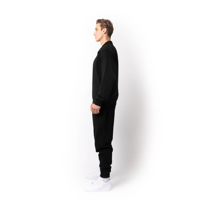 HERO-4020 Unisex Quarter Zip Sweatshirt - Black - Quarter-Zip