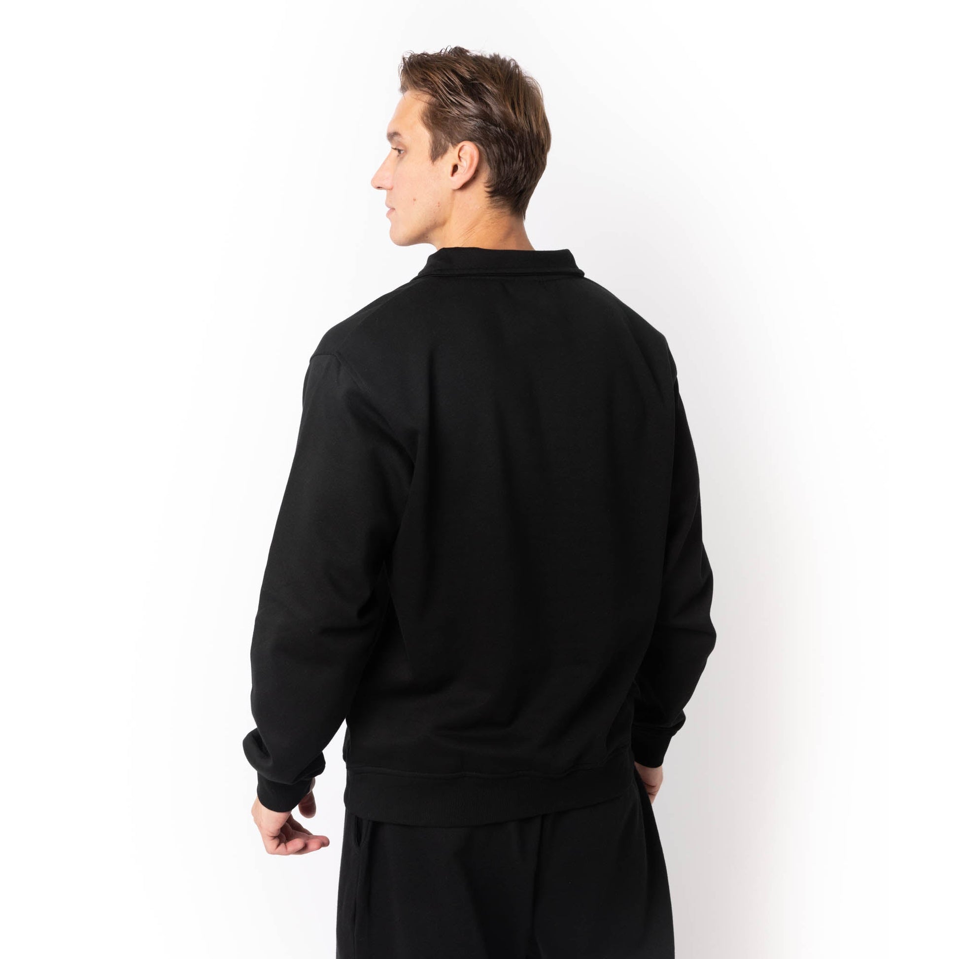 HERO-4020 Unisex Quarter Zip Sweatshirt - Black - Quarter-Zip