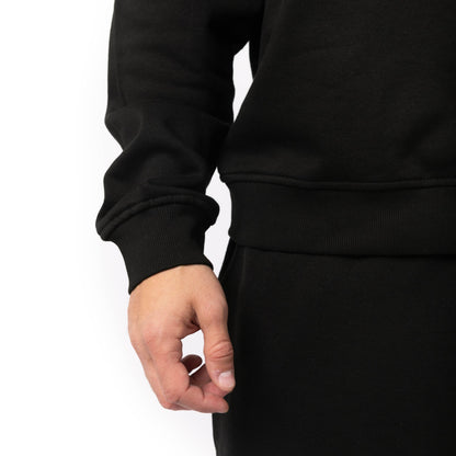 HERO-4020 Unisex Quarter Zip Sweatshirt - Black - Quarter-Zip