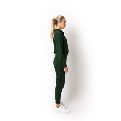 HERO-4020 Unisex Quarter Zip Sweatshirt - Forest Green - Quarter-Zip