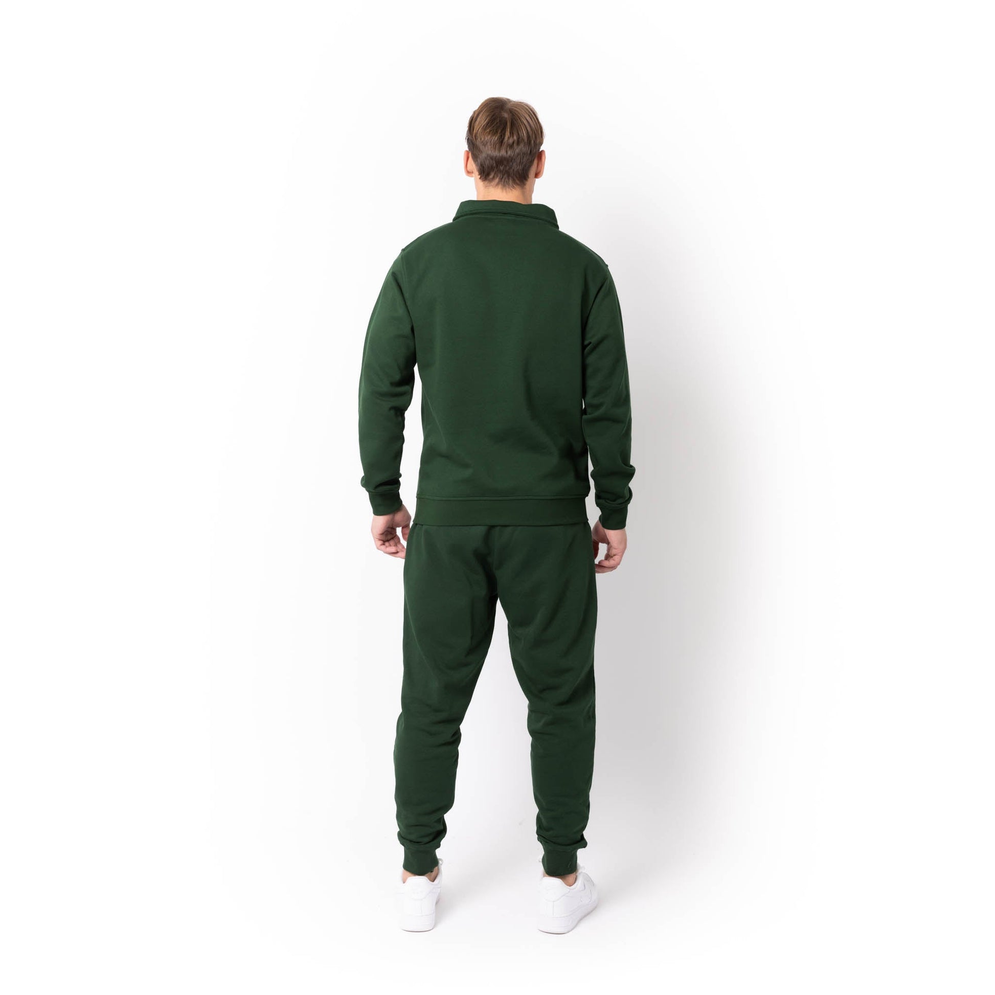 HERO-4020 Unisex Quarter Zip Sweatshirt - Forest Green - Quarter-Zip