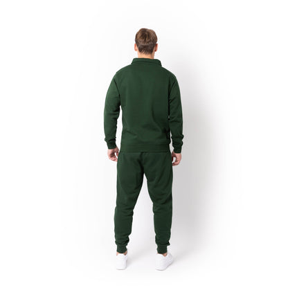 HERO-4020 Unisex Quarter Zip Sweatshirt - Forest Green - Quarter-Zip