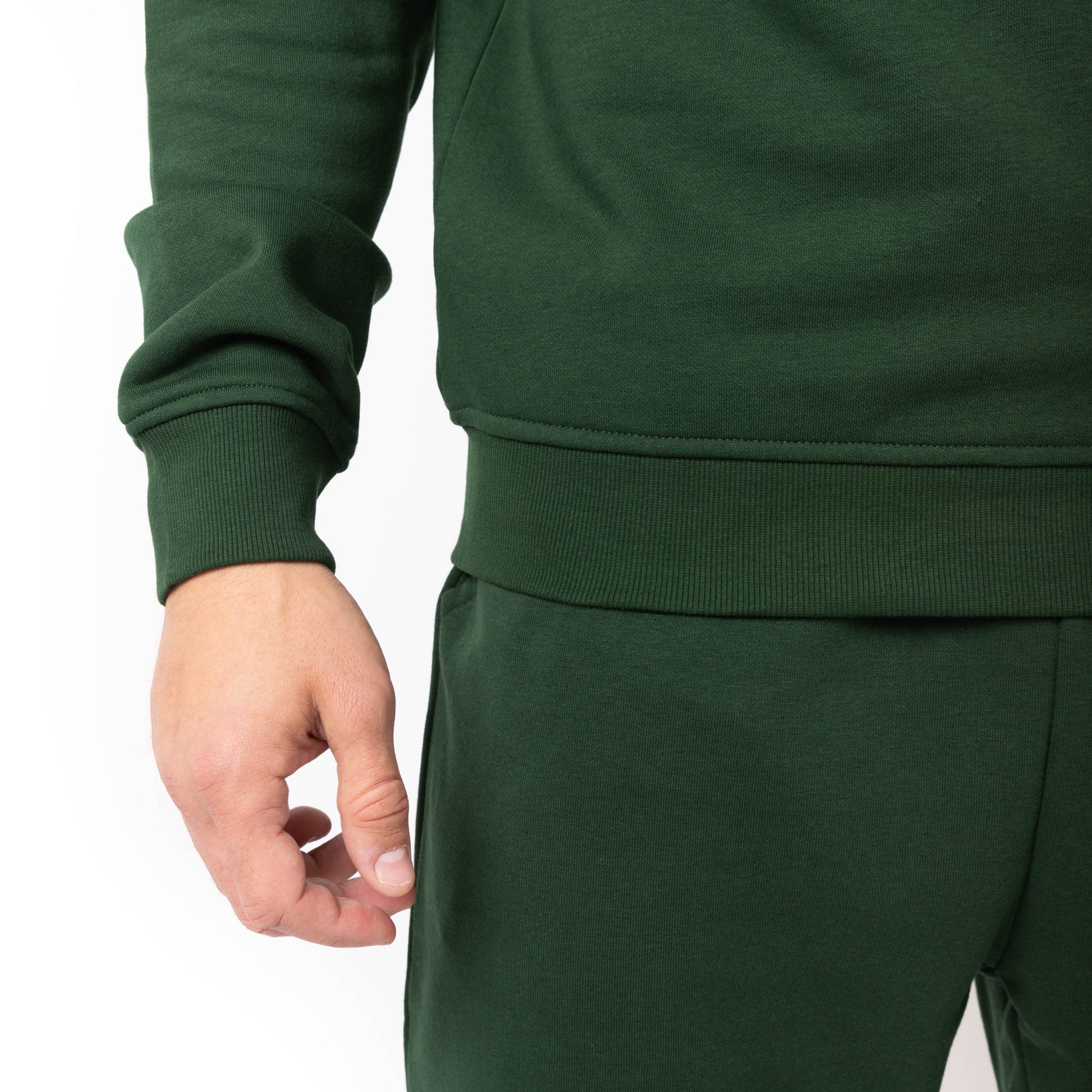 HERO-4020 Unisex Quarter Zip Sweatshirt - Forest Green - Quarter-Zip