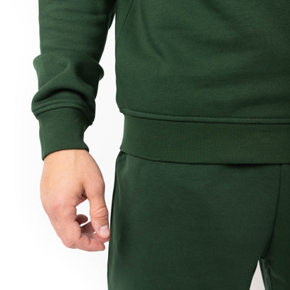 HERO-4020 Unisex Quarter Zip Sweatshirt - Forest Green - Quarter-Zip