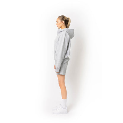 HERO-4220 Unisex Drop Shoulder Scuba 1/2 Zip Hoodie - Ash Heather