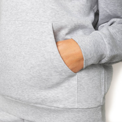 HERO-4220 Unisex Drop Shoulder Scuba 1/2 Zip Hoodie - Ash Heather