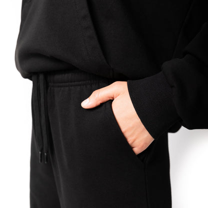 HERO-5220 Unisex Wide Leg Sweatpants - Black - Joggers