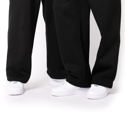 HERO-5220 Unisex Wide Leg Sweatpants - Black - Joggers