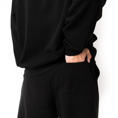 HERO-5220 Unisex Wide Leg Sweatpants - Black - Joggers