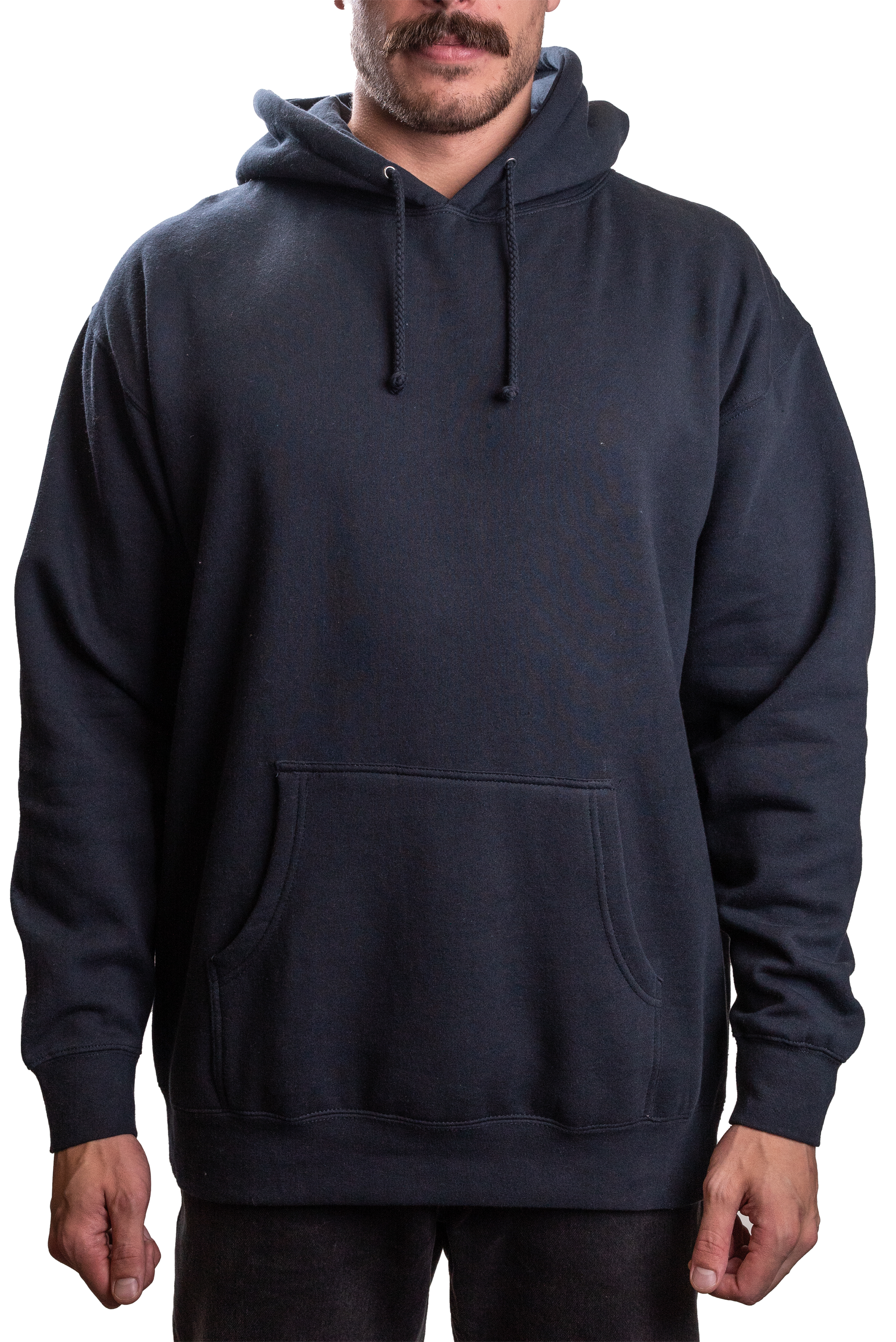IND4000G - Mens Organic / Recycled Hooded Pullover - Navy / XS - HOODIES