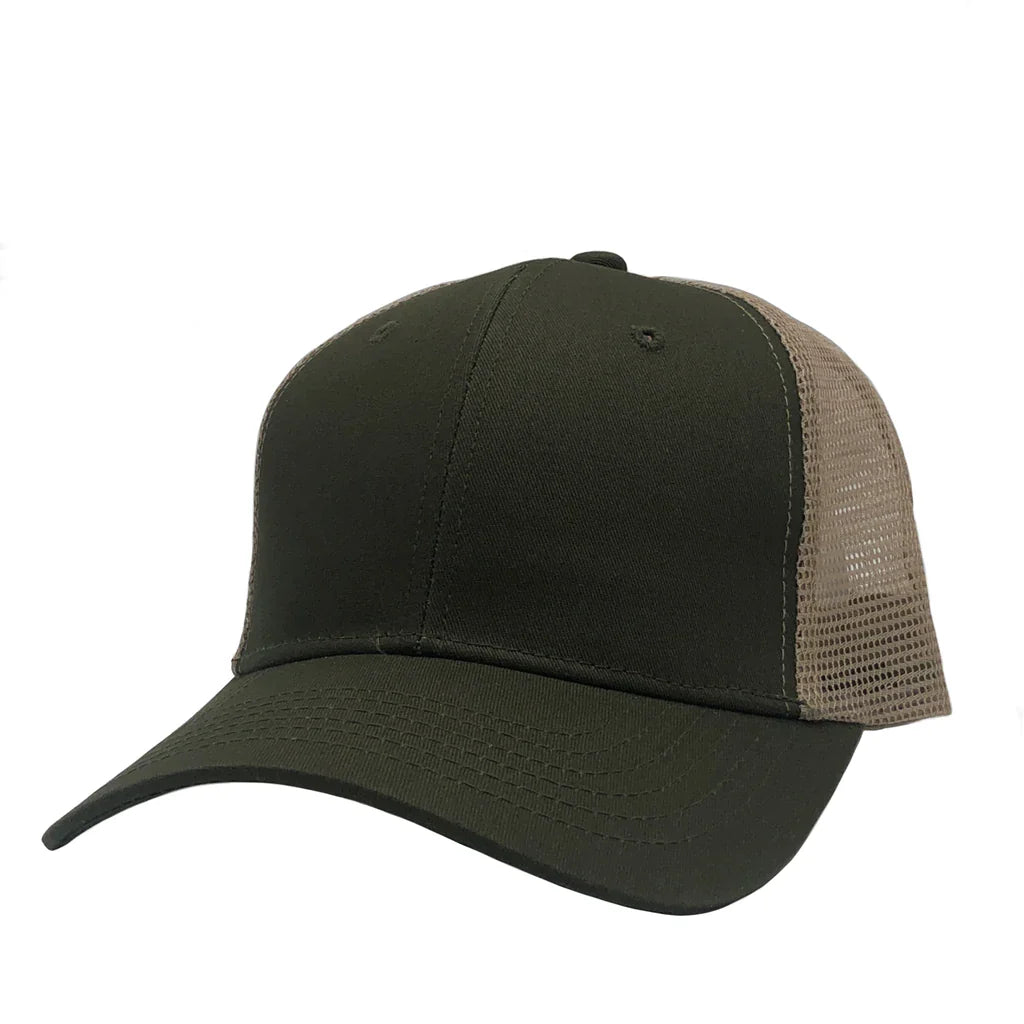 GN-1020 - Trucker Mesh - Olive Khaki / One Size - CAPS