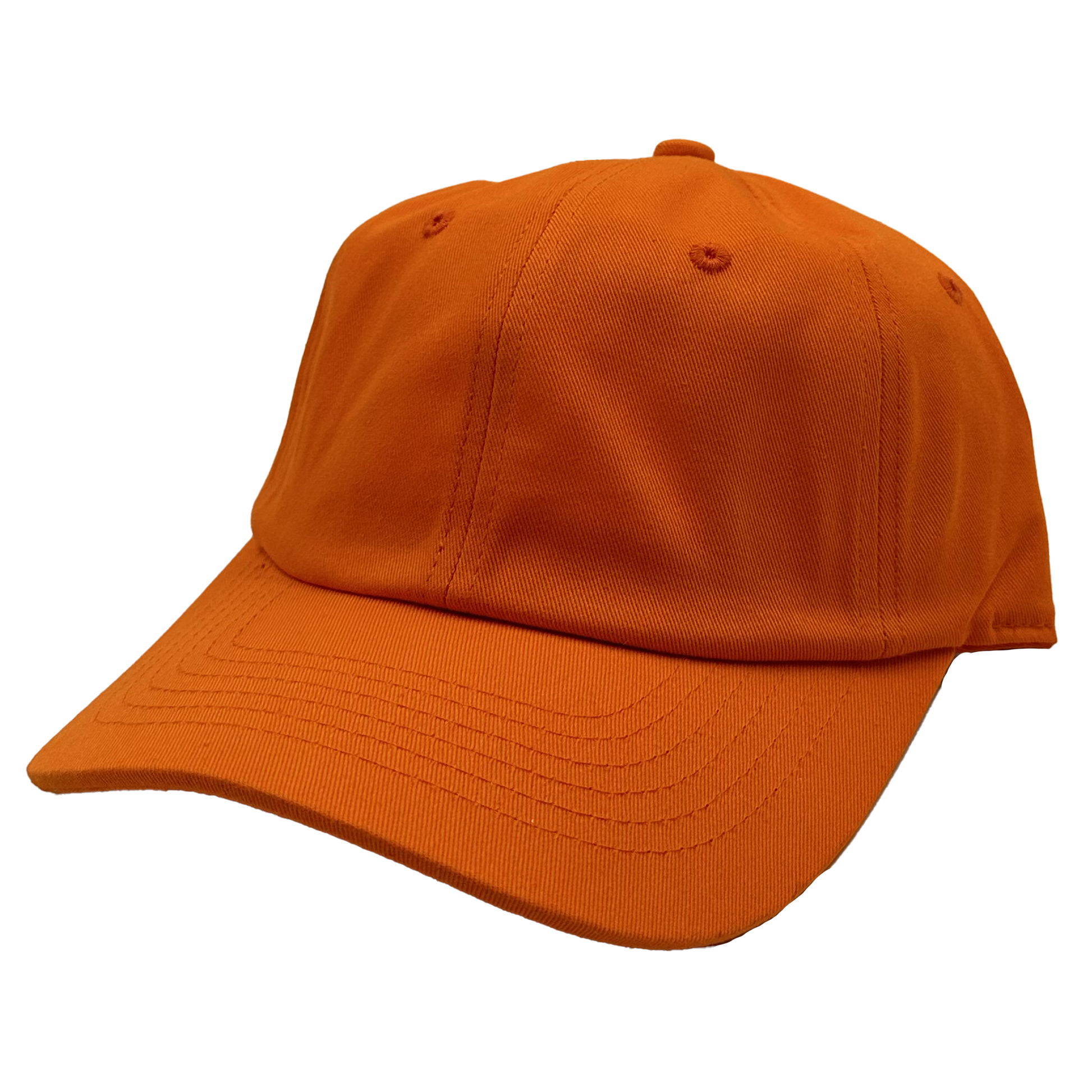 GNV-1004 - Washed Cotton Dad Cap - Orange / One Size - CAPS