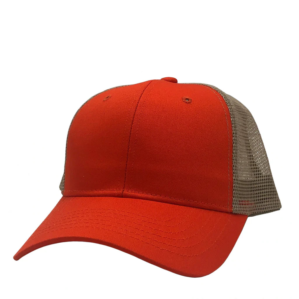 GN-1020 - Trucker Mesh - Orange Khaki / One Size - CAPS