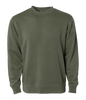 PRM3500 - Unisex Midweight Pigment Dyed Crew Neck - Army / XS - CREWNECKS