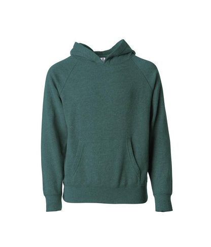PRM10TSB - Toddler Lightweight Special Blend Raglan Hooded Pullover - Moss Heather / 2T - HOODIES