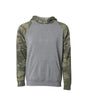 PRM10TSB - Toddler Lightweight Special Blend Raglan Hooded Pullover - Nickel Forest Camo / 2T - HOODIES