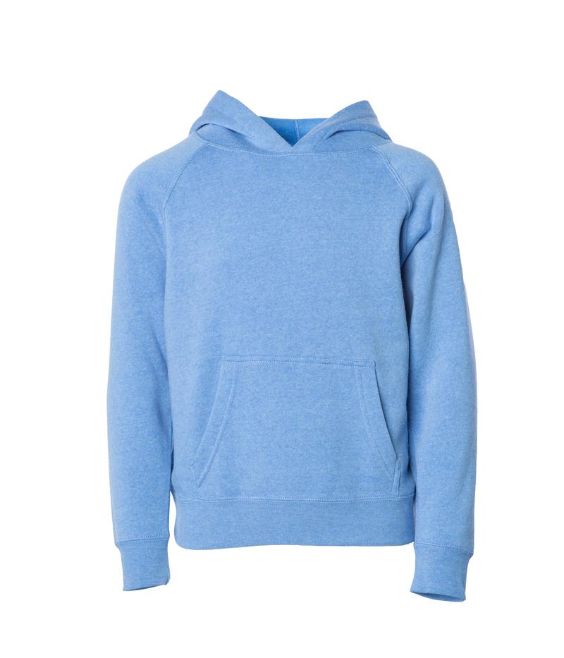 PRM10TSB - Toddler Lightweight Special Blend Raglan Hooded Pullover - Pacific Heather / 2T - HOODIES