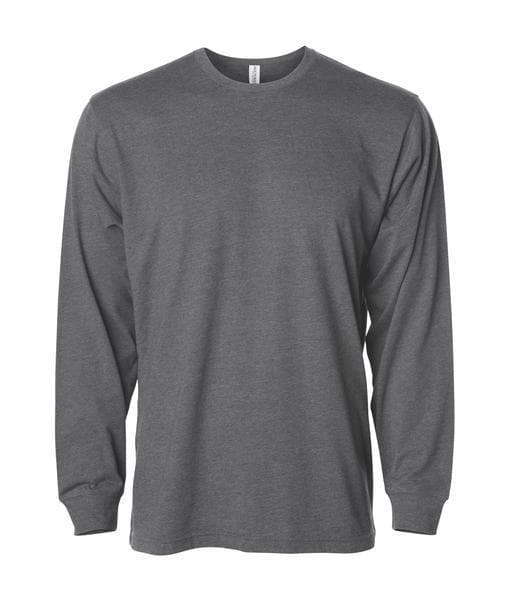 PRM12LSB - Long Sleeve Special Blend T-Shirt - Carbon Charcoal Heather / S - CLOSE