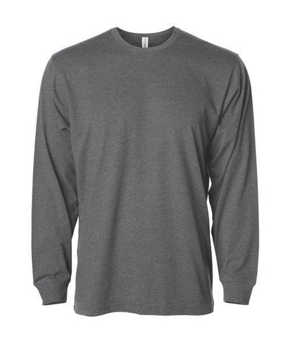 PRM12LSB - Long Sleeve Special Blend T-Shirt - Carbon Charcoal Heather / S - CLOSE