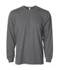PRM12LSB - Long Sleeve Special Blend T-Shirt - Carbon Charcoal Heather / S - CLOSE
