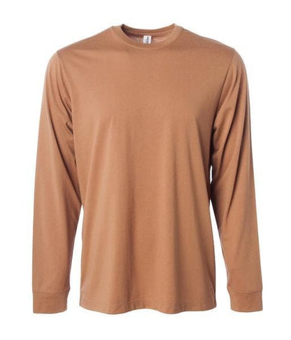 PRM12LSB - Long Sleeve Special Blend T-Shirt - Saddle / XS - CLOSE