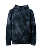 PRM1500TD - Youth Midweight Tie Dye Hooded Pullover - Black / XS - HOODIES