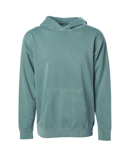 PRM1500Y - Youth Midweight Pigment Dyed Hooded Pullover - Alpine Green / XS - HOODIES