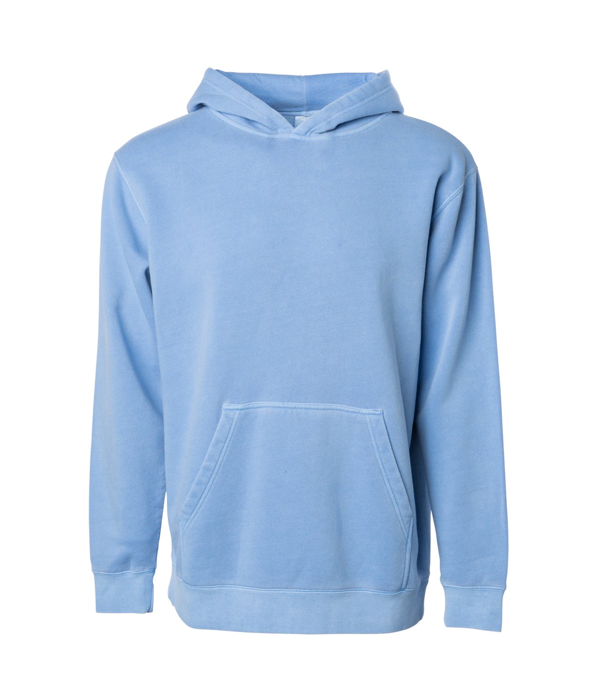 PRM1500Y - Youth Midweight Pigment Dyed Hooded Pullover - Light Blue / XS - HOODIES
