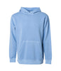 PRM1500Y - Youth Midweight Pigment Dyed Hooded Pullover - Light Blue / XS - HOODIES