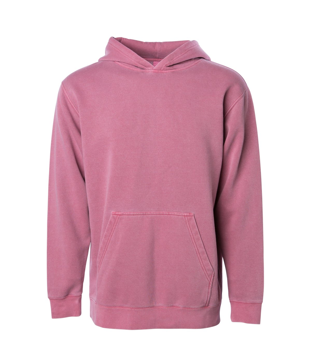 PRM1500Y - Youth Midweight Pigment Dyed Hooded Pullover - Maroon / XS - HOODIES