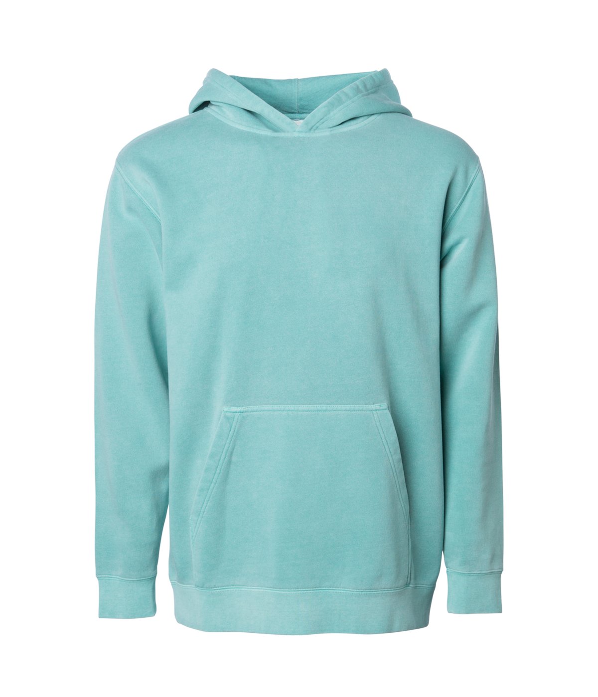 PRM1500Y - Youth Midweight Pigment Dyed Hooded Pullover - Mint / XS - HOODIES