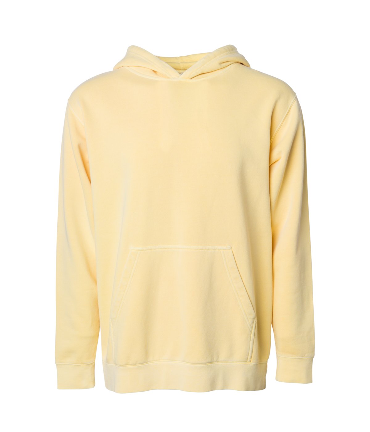 PRM1500Y - Youth Midweight Pigment Dyed Hooded Pullover - Yellow / XS - HOODIES