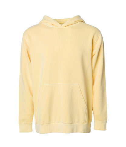 PRM1500Y - Youth Midweight Pigment Dyed Hooded Pullover - Yellow / XS - HOODIES