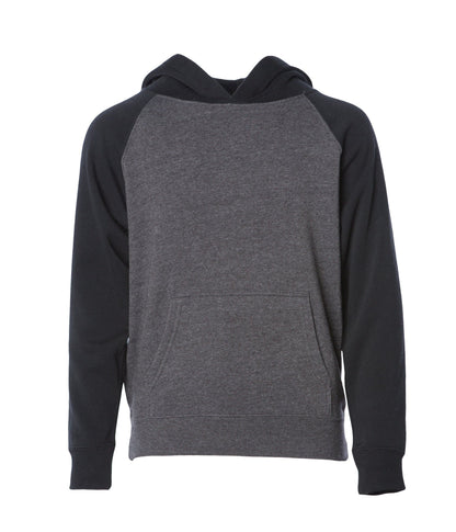 PRM15YSBZ - Youth Lightweight Special Blend Raglan Zip Hood - ZIPS