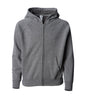 PRM15YSBZ - Youth Lightweight Special Blend Raglan Zip Hood - Nickel / XS - ZIPS