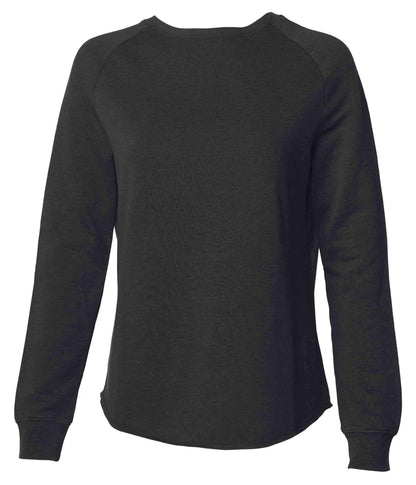 PRM2000 - Women’s California Wave Wash Crew - Black / XS - CREWNECKS