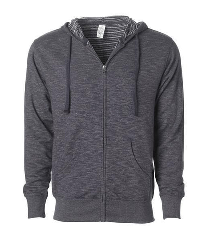PRM22BZ - Men’s Baja Stripe French Terry Zip Hood - Humo / XS - CLOSE