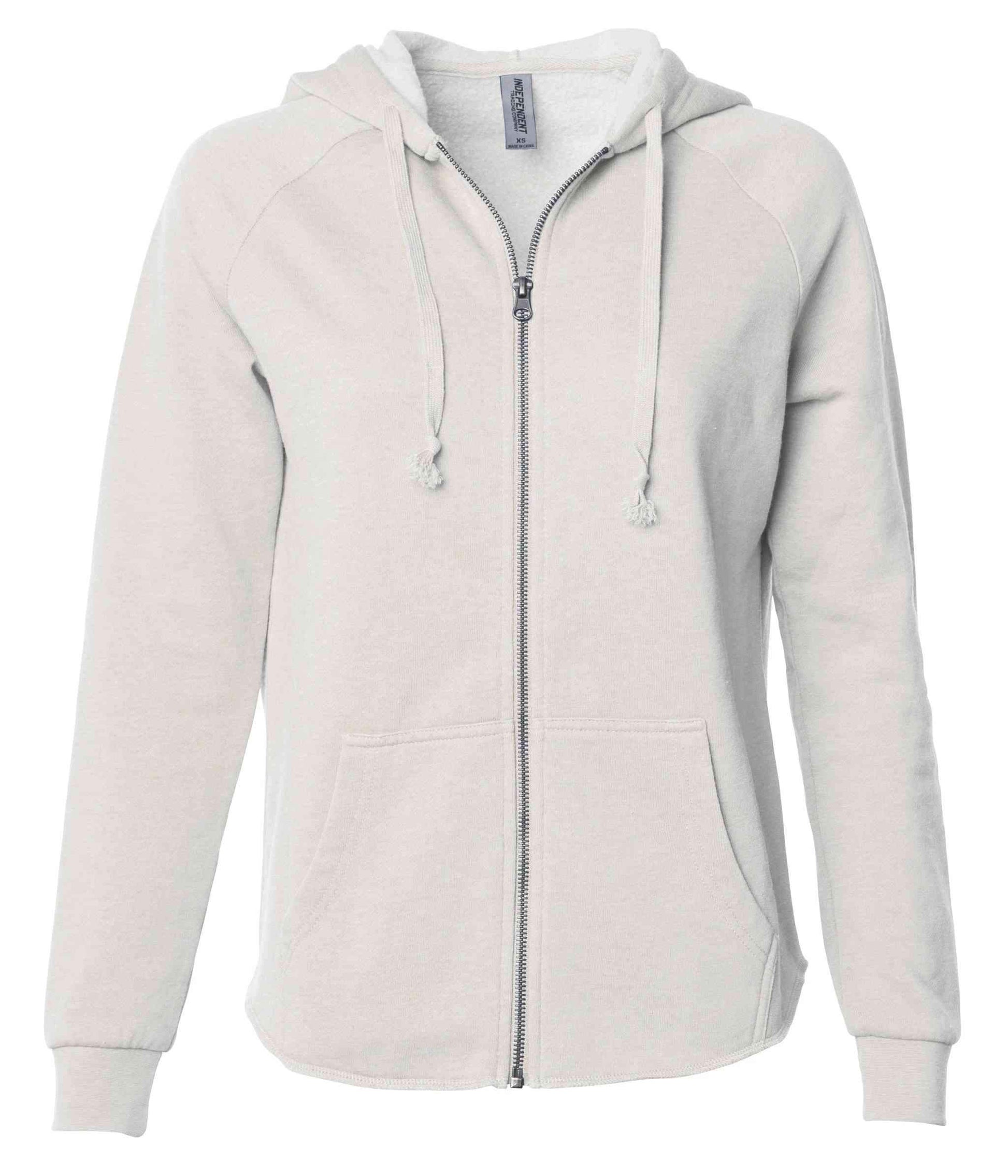 PRM2500Z - Women’s California Wave Wash Zip Hood - Bone / XS - ZIPS