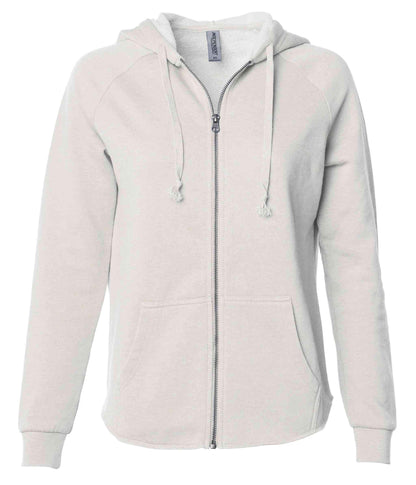 PRM2500Z - Women’s California Wave Wash Zip Hood - Bone / XS - ZIPS