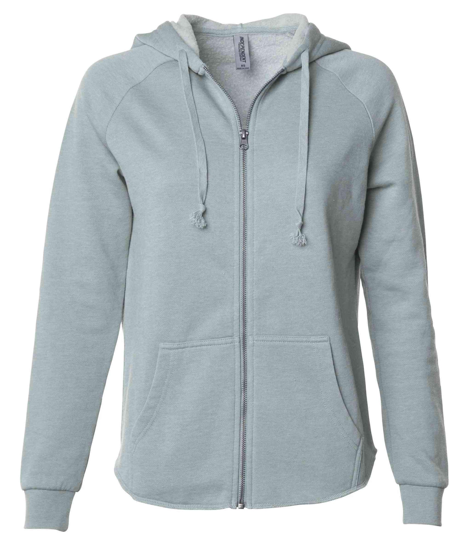 PRM2500Z - Women’s California Wave Wash Zip Hood - Sage / XS - ZIPS