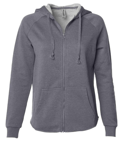 PRM2500Z - Women’s California Wave Wash Zip Hood - Shadow / XS - ZIPS
